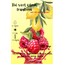 Thé vert citron, framboise