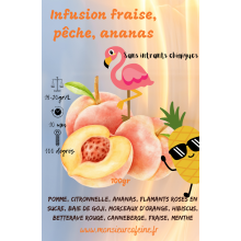 Infusion fraise, pêche, ananas