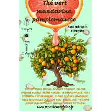 Thé vert mandarine, pamplemousse