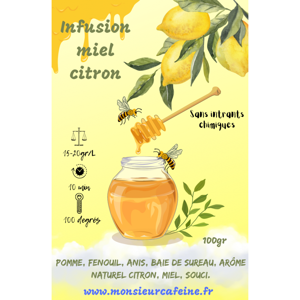 Infusion citron miel