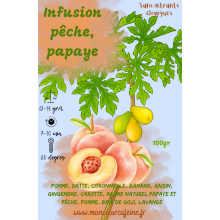 Infusion pêche, papaye