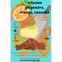 Infusion gingembre, orange,...